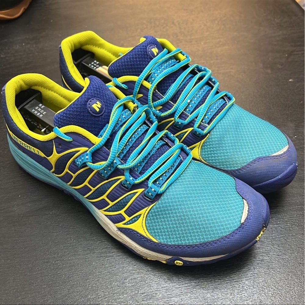 Merrell all out fuse unifly trail running shoes size 9.5